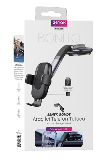 Genax GNX304 Bonito Esnek Gövde Araç İçi Telefon Tutucu