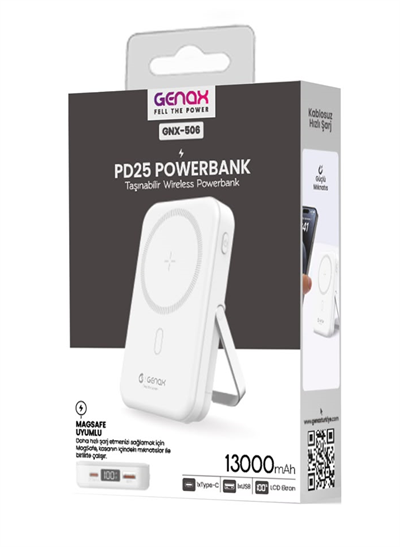 MagSafe Powerbank 13000mAh PD25 Taşınabilir Kablosuz Powerbank
