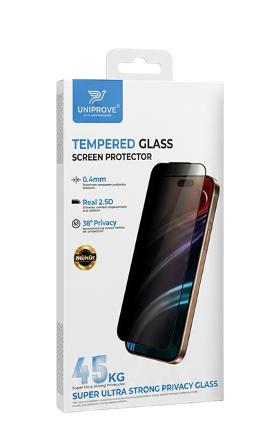Toptan İphone 17 Uniprove Hayalet 45 KG Ultra Dayanaklı HD Tam Ekran Koruyucu