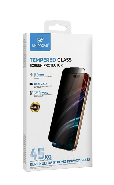 Toptan İphone 17 Uniprove Hayalet 45 KG Ultra Dayanaklı HD Tam Ekran Koruyucu