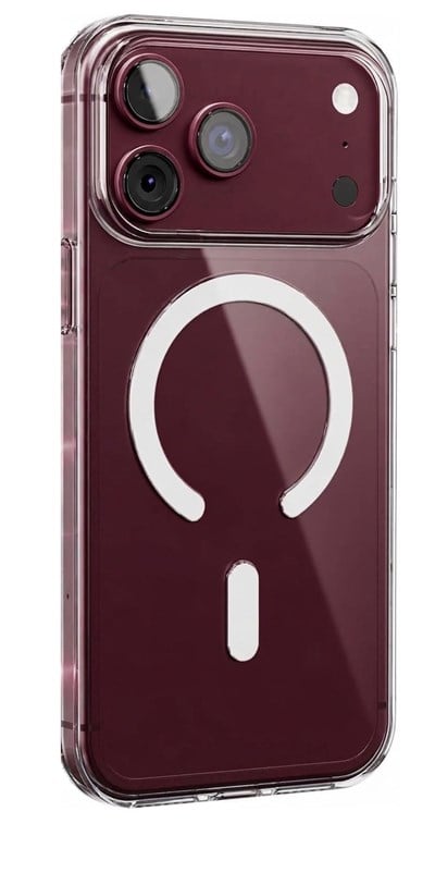 Toptan İphone 18 Pro Max Şeffaf MagSafe Uyumlu Kılıf (Kutulu)