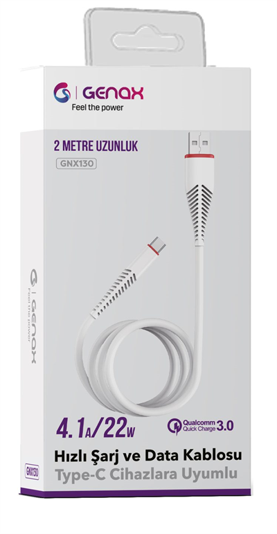 Toptan Type-C 2metre 4.1a 22w Hızlı USB Şarj Kablosu