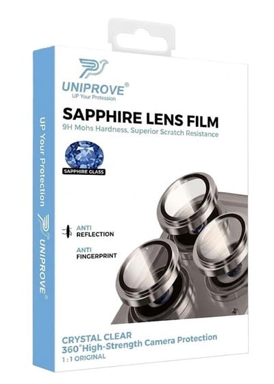Toptan Uniprove Premium Safir Kamera Lens Koruyucu