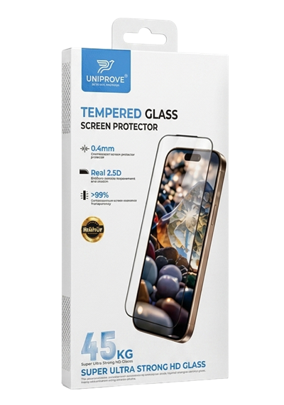 Uniprove 45KG Ultra Dayanıklı Parlak HD Tam Ekran Koruyucu
