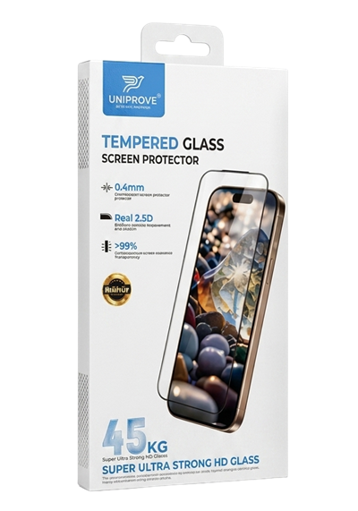 Uniprove 45KG Ultra Dayanıklı Parlak HD Tam Ekran Koruyucu