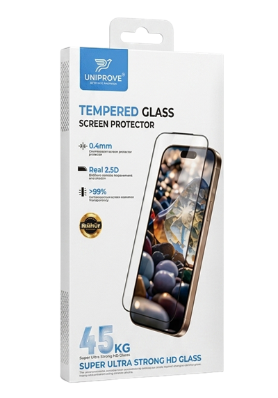 Uniprove 45KG Ultra Dayanıklı Parlak HD Tam Ekran Koruyucu
