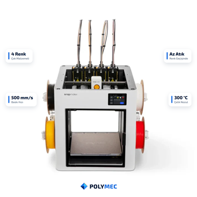 Snapmaker U1 Çok Renkli 3D Yazıcı