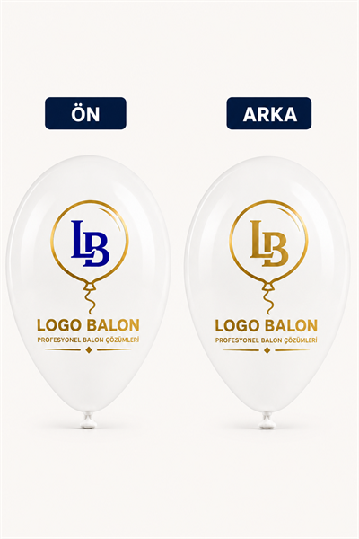Baskılı Reklam Balonu 2+1 Çift Yüz 2 Renk Baskılı