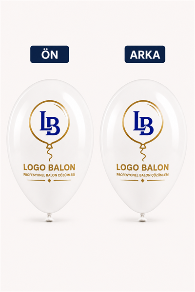 Baskılı Reklam Balonu 2+2 Çift Yüz 2 Renk Baskılı