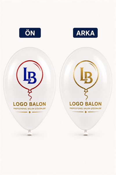 Baskılı Reklam Balonu 3+1 Çift Yüz 3 Renk Baskılı
