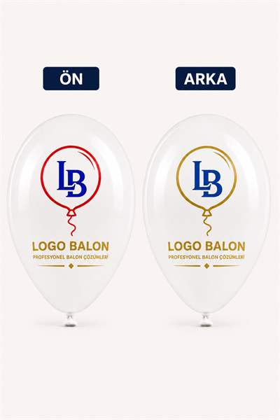 Baskılı Reklam Balonu 3+2 Çift Yüz 2 Renk Baskılı