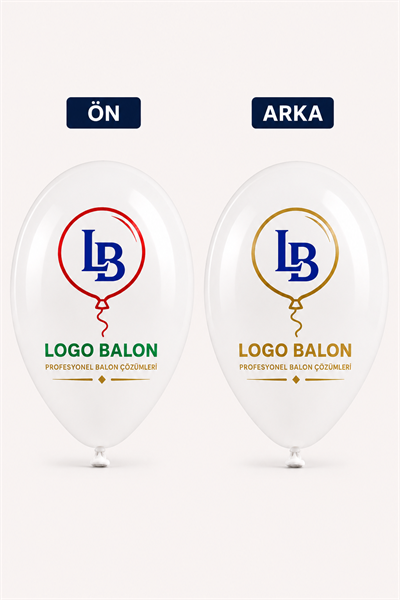 Baskılı Reklam Balonu 4+2 Çift Yüz 2 Renk Baskılı