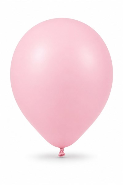 Makaron Pembe Dekorasyon Balonu 12 İnç - 100 Adet