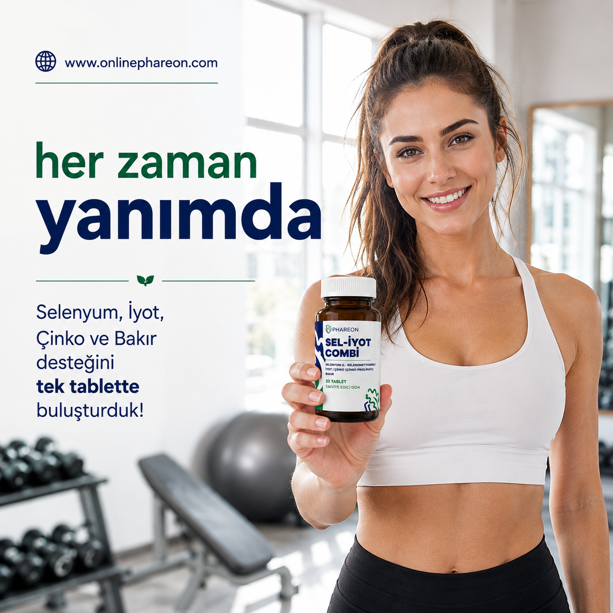 Sel-İyot Combi günlük spor rutini