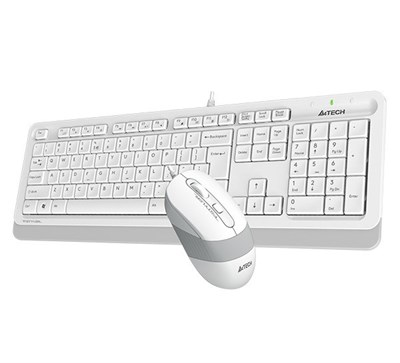 A4-Tech Kablolu Set Beyaz (F1010-B)