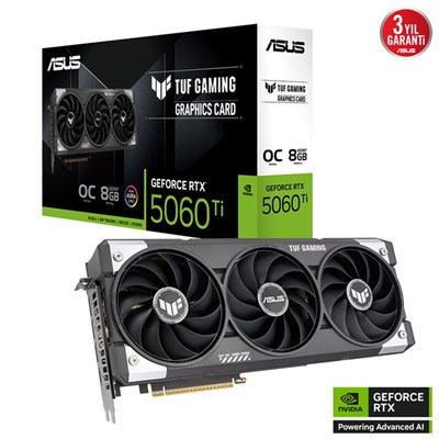 Asus GeForce RTX 5060 TI 8GB Tuf OC Gam GD7 128Bit