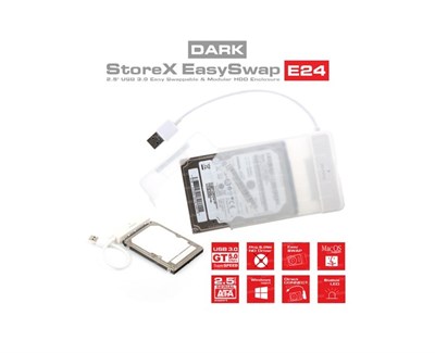 Dark DK-AC-DSE24U3 USB 3.0 2.5 Plastik Disk Kutu