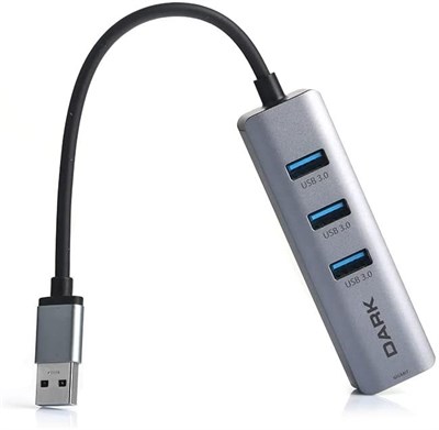 Dark DK-AC-USB332GL USB3.0 to 3xUSB3.0+RJ45 Çevrci