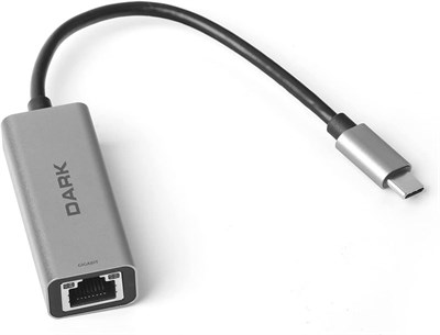 Dark Type-C to Gigabit Ethernet Adaptörü