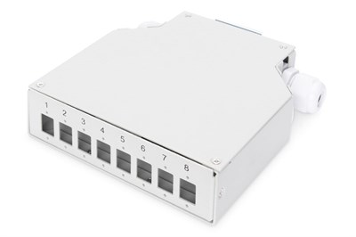 Digitus 8 Port Din Rail Sonlandırma Kutusu (LC)