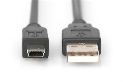 Digitus AK-300108-018-S USB2.0-MiniUSB Kablo(1.8m)