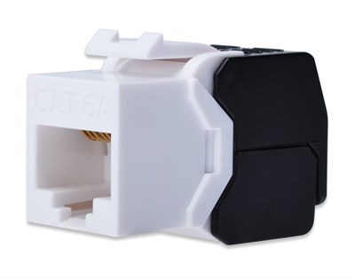 Digitus CAT6A Keystone Jack Zırhsız (Siyah Beyaz)