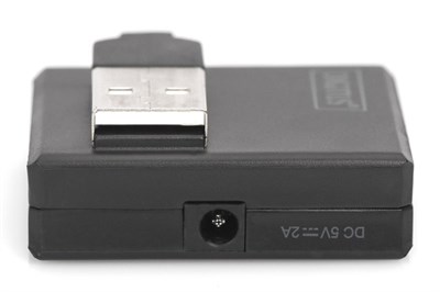 Digitus USB 2.0 Çoklayıcı Kablolu Siyah(4 Port)
