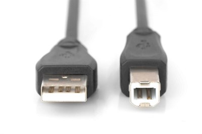 Digitus Yazıcı Kablosu Zırhlı Siyah USB 2.0 (3m)