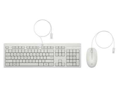 HP 225 Kablolu Set Beyaz (AW5S6AA)