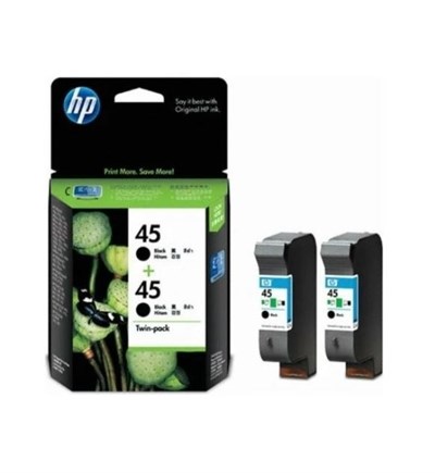 HP 45 51645AA Siyah Mürekkep Kartuş (2li)