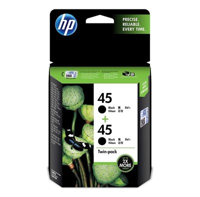 HP 45 51645AA Siyah Mürekkep Kartuş (2li)