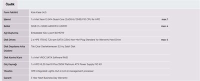 HPE ML30 Gen11 E2414-32GB-2x1TB-4U (P71385-425)