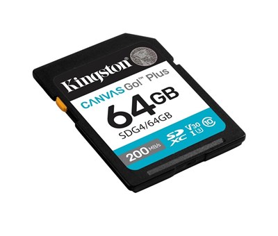Kingston 64GB SDXC Canvas Go+ 200MB/s SDG4/64GB