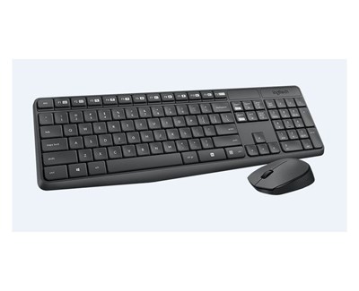 Logitech MK235 Kablosuz Set Siyah (920-007925)