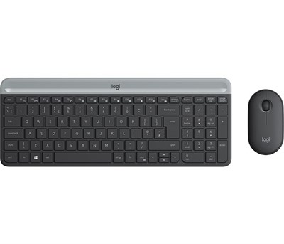 Logitech MK470 ince Kablosuz Set Siyah 920-009435