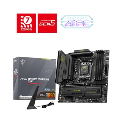 MSI Mag B850M Mortar Wifi AM5 Ryzen D5 Hdmi Type-C