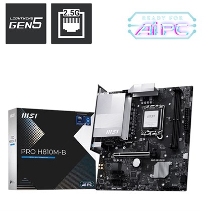 MSI Pro H810M-B DDR5 1851P Hdmi Dp