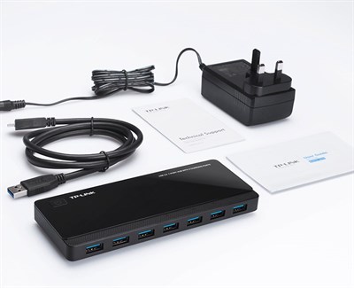 TP-Link UH720 2xŞarj Portlu 7xUSB-Portlu