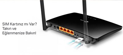 Tp-Link Archer MR400 Çift Bant LTE (3G-4G) Router
