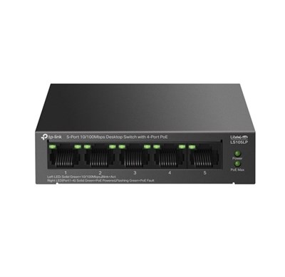 Tp-Link LS105LP 5 Port 10/100 4 Port PoE Switch
