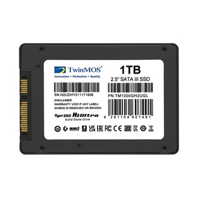 TwinMOS Hyper 1TB 2.5 SATA3 SSD (580/550Mb/s)