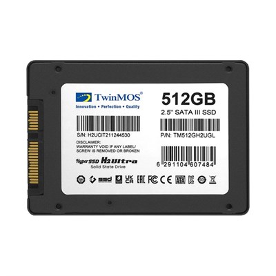 TwinMOS Hyper 512GB 2.5 SATA3 SSD (580/550Mb/s)