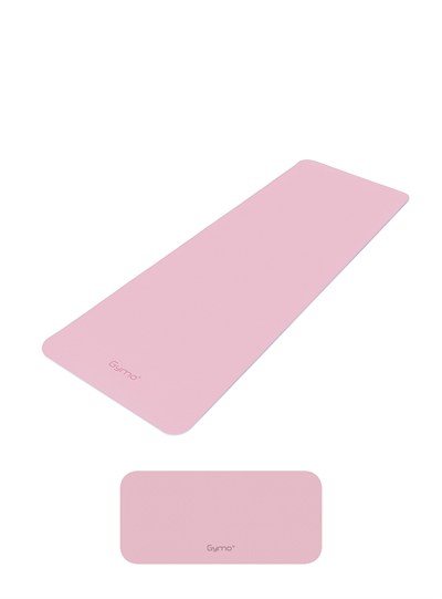 Gymo Ekolojik 6mm TPE Yoga Matı Pilates Minderi Diz Dirsek Koruyucu Matlı Set Pembe