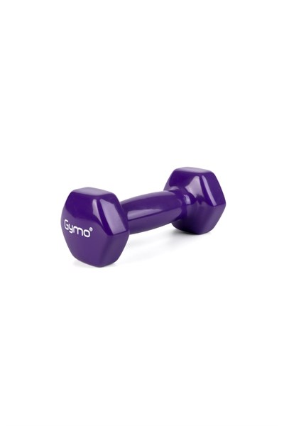 Gymo Hex Shape Vinil Dambıl 2x2kg Mor