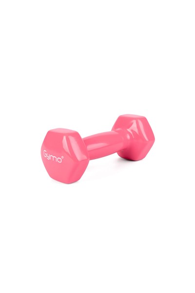 Gymo Hex Shape Vinil Dambıl 2x2kg Pembe