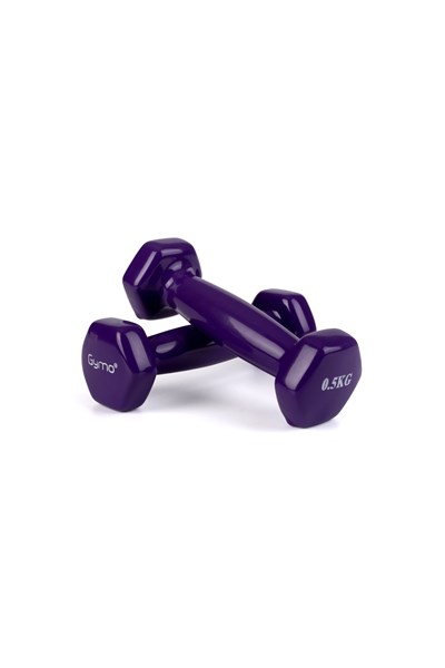 Gymo Hex Shape Vinil Dambıl 2x500g Mor