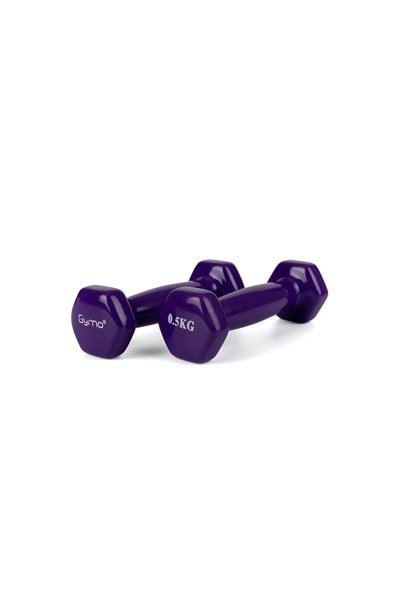 Gymo Hex Shape Vinil Dambıl 2x500g Mor