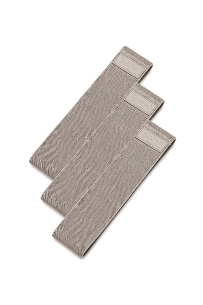 Gymo Hip Band Squat Egzersiz Kalça Direnç Bandı 76x8cm Toprak 3lü Set