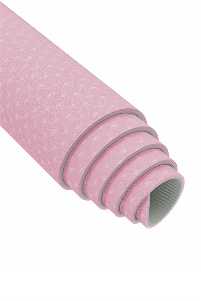 Gymo Pro Series 6mm TPE Yoga Matı Pilates Minderi 183x66mm Pembe