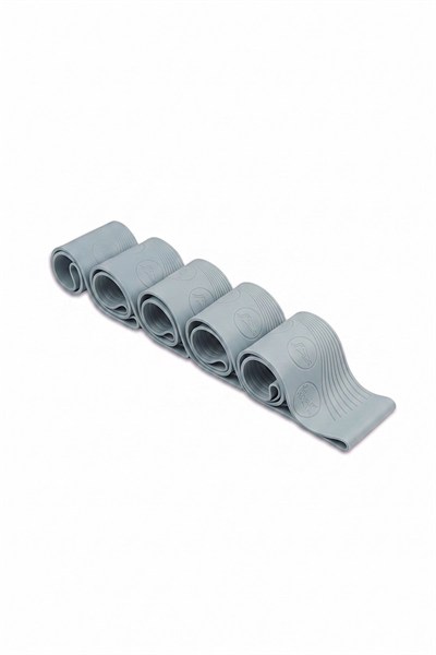 Gymo Pro Series Çantalı Direnç Bandı Fitness Pilates Esnetme Lastiği 5li Set Silikon Nane Yeşili